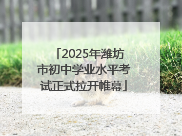 2025年潍坊市初中学业水平考试正式拉开帷幕