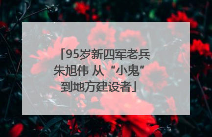 95岁新四军老兵朱旭伟 从“小鬼”到地方建设者