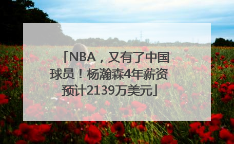 NBA，又有了中国球员！杨瀚森4年薪资预计2139万美元